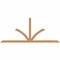Ekena Millwork Richland Timber Gable Bracket, Western Red Cedar, 96"W x 40"H x 1 1/2"D x 3 1/2"F, 10/12 Pitch GBW096X40X0204RIC00SWR - alternate 1
